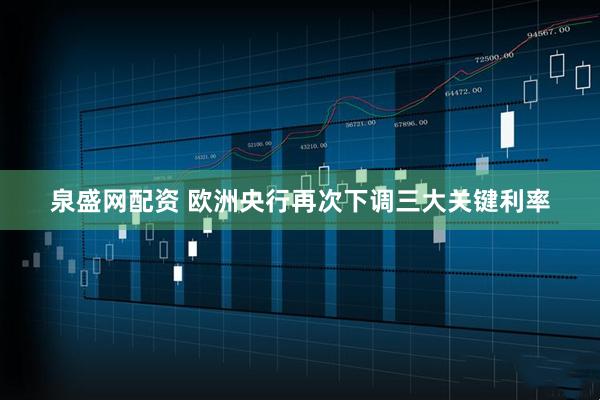 泉盛网配资 欧洲央行再次下调三大关键利率