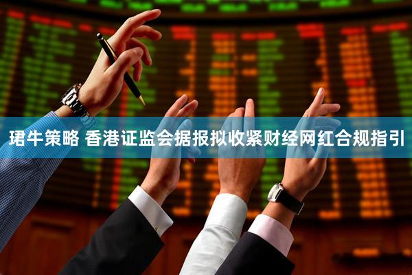 珺牛策略 香港证监会据报拟收紧财经网红合规指引